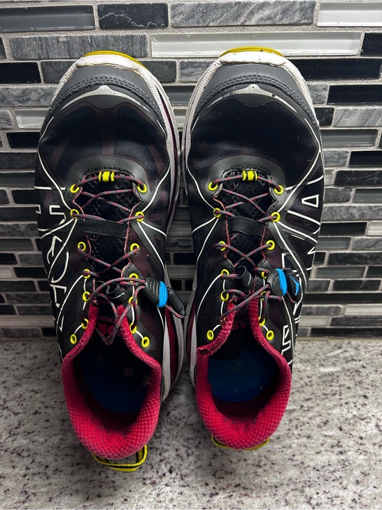 Hoka One One Mens Stinson Lite Black/Red Trail Running Shoes size 10 main image 12